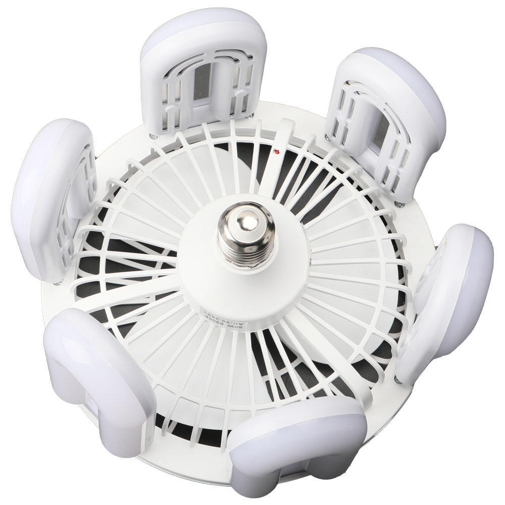 Fashion Design Ceiling Lamp Fan E27 Foldable  6 Blades  Ac 85~265V Led Ceiling Fan Light