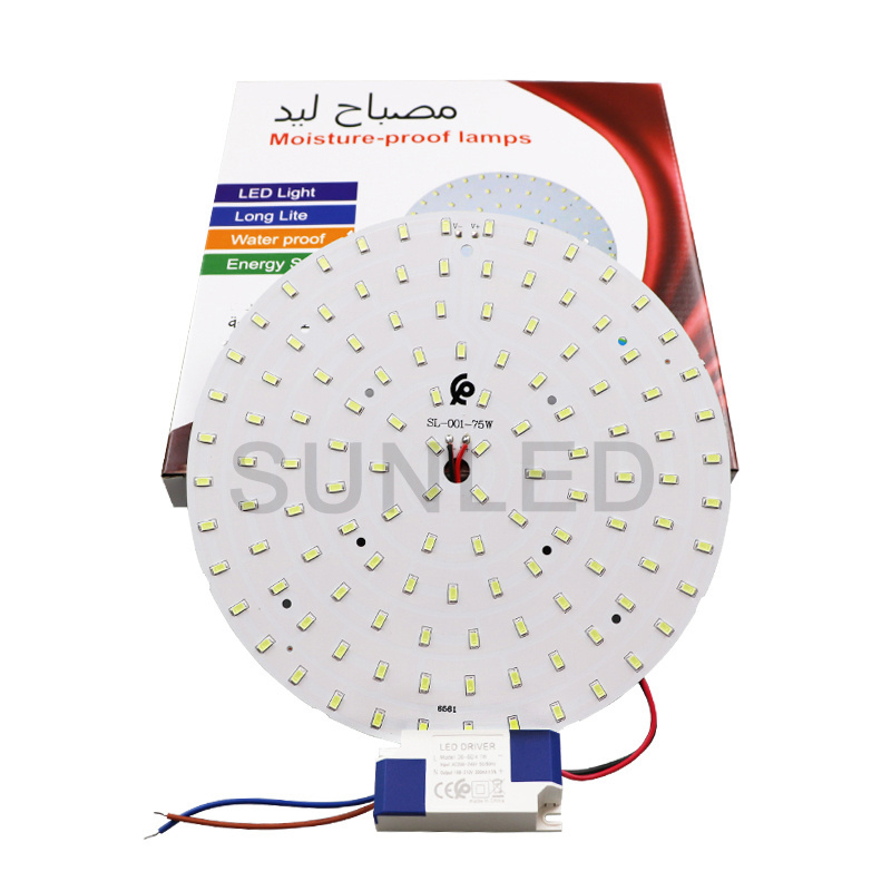 PCB and driver led smd 5730 light board 45w round PCB