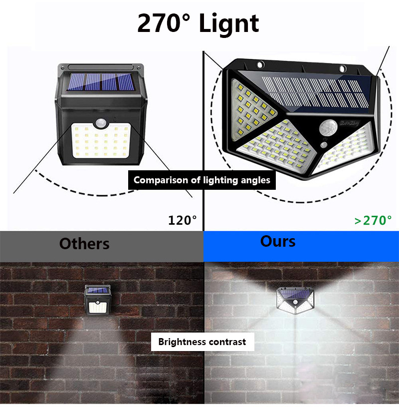 Outdoor Garden Solar Reading Night Lamp Waterproof Induction Crystal Exterior Personality Creative Solar Wall Lamp