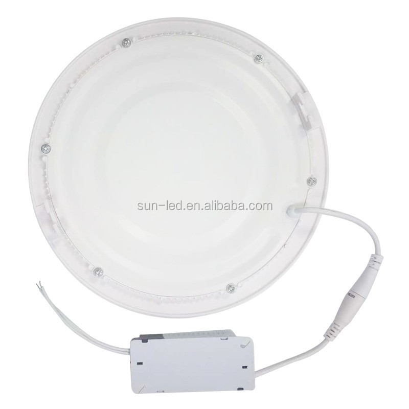 6W 9W 12W 15W 24W Ultra Thin Round Led Panel Light LED Recessed Ceiling Lights for Home, Office, Commercial Lighting