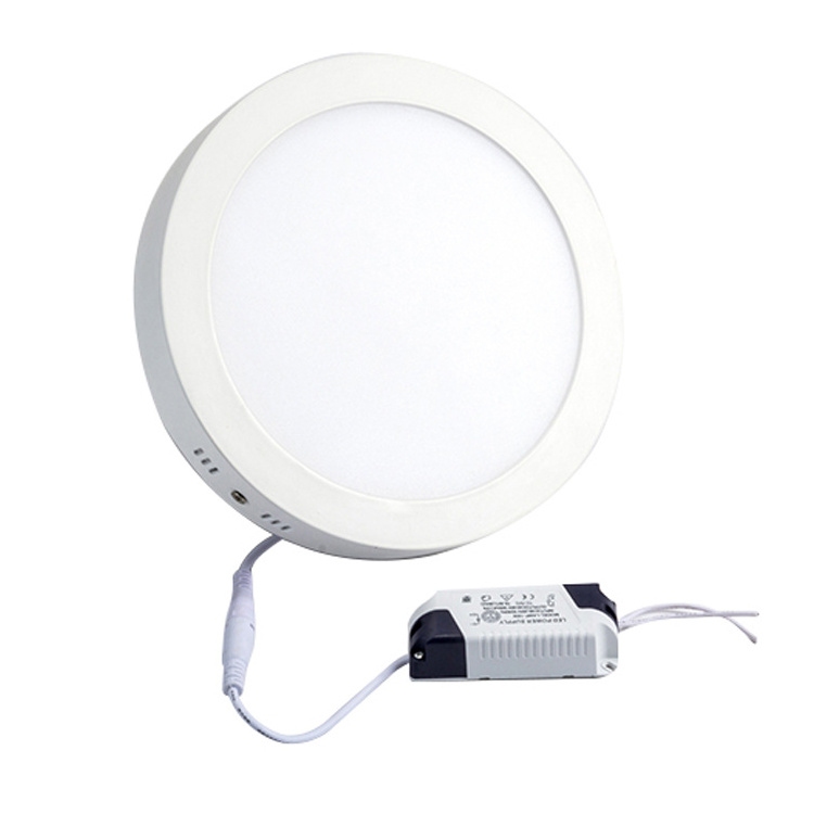 Surface mounted small round 6w 12w 18w 24w panel light