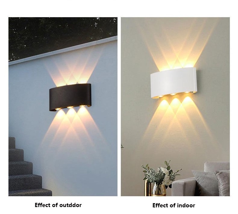 Sunled Bedside Up And Down Lights Outdoor Sconces Wall Light Aluminum Waterproof Led Outdoor Wall Lamps For Wall Patio