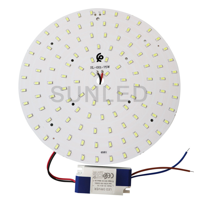 PCB and driver led smd 5730 light board 45w round PCB