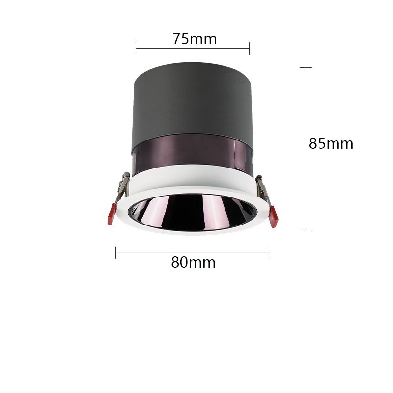 Wholesale Round Changeable Reflector Led Downlight Down Light Wall Washer Anti Glare Spotlight