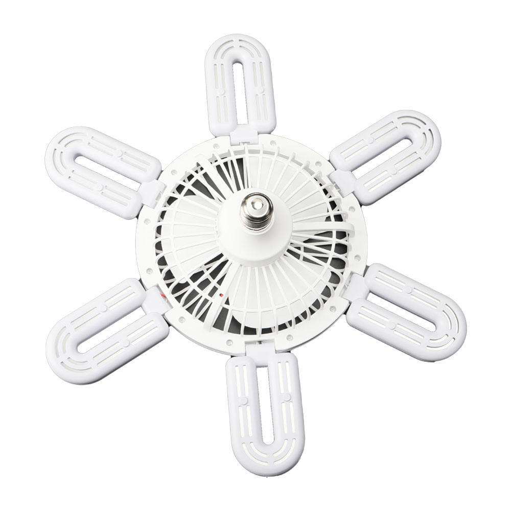 Fashion Design Ceiling Lamp Fan E27 Foldable  6 Blades  Ac 85~265V Led Ceiling Fan Light