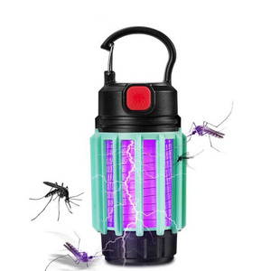 Living Room Baby Room Office Portable Uv Ray & Electric Shock Kill Mosquito Light 18650 Battery Mosquito Repellent Lamp