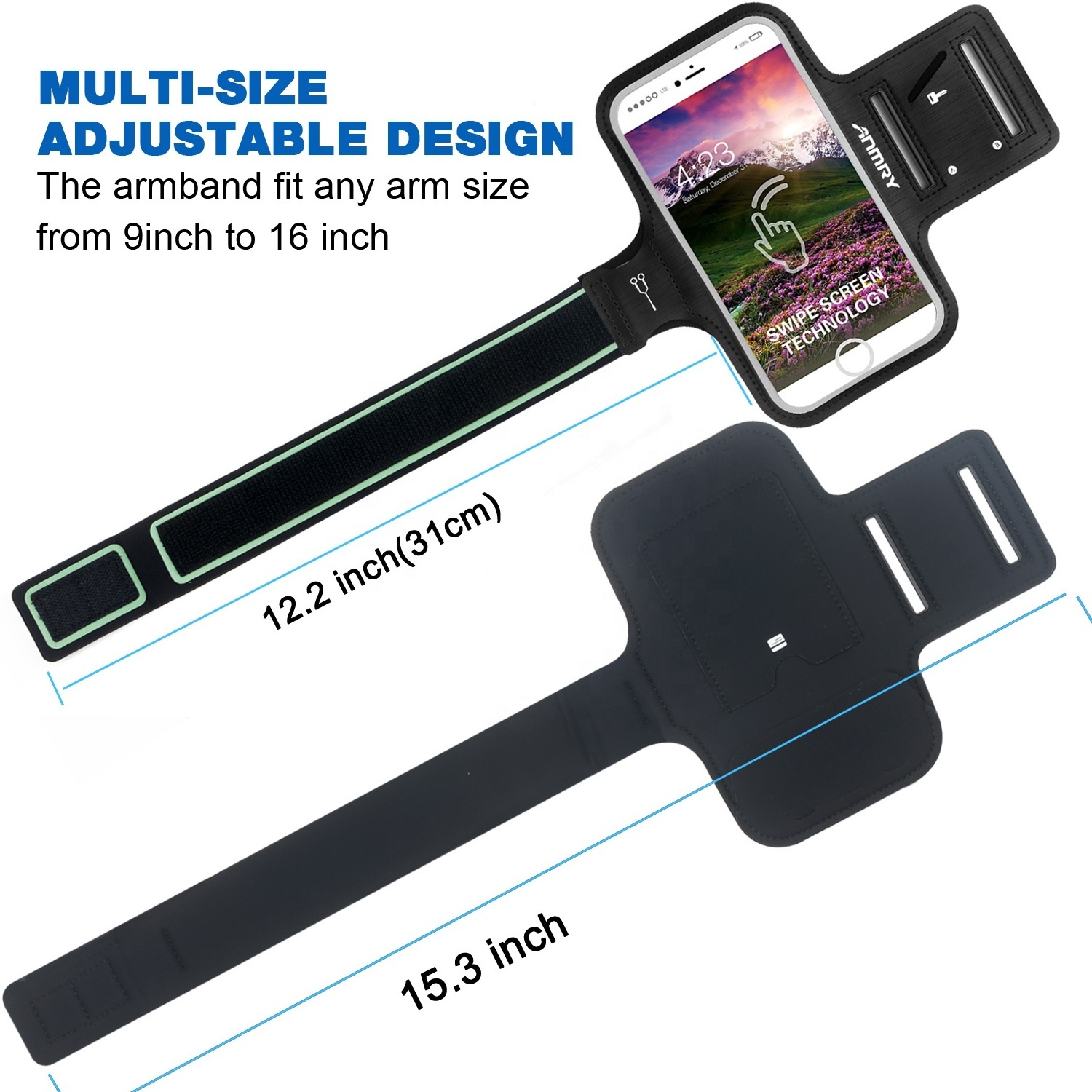 Universal Phone Armband Sport Gym Running Armband for Mobile Phone Holder Pouch Case