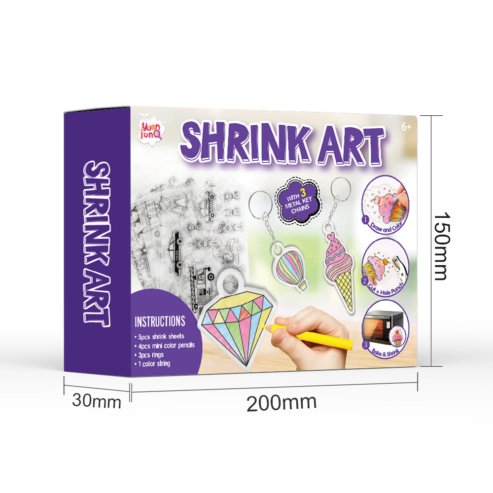 Hot Sale Shrink Plastic Shrink Plastic Film Sheets DIY Shrinky Dinks Art Crafts Kit For Kids