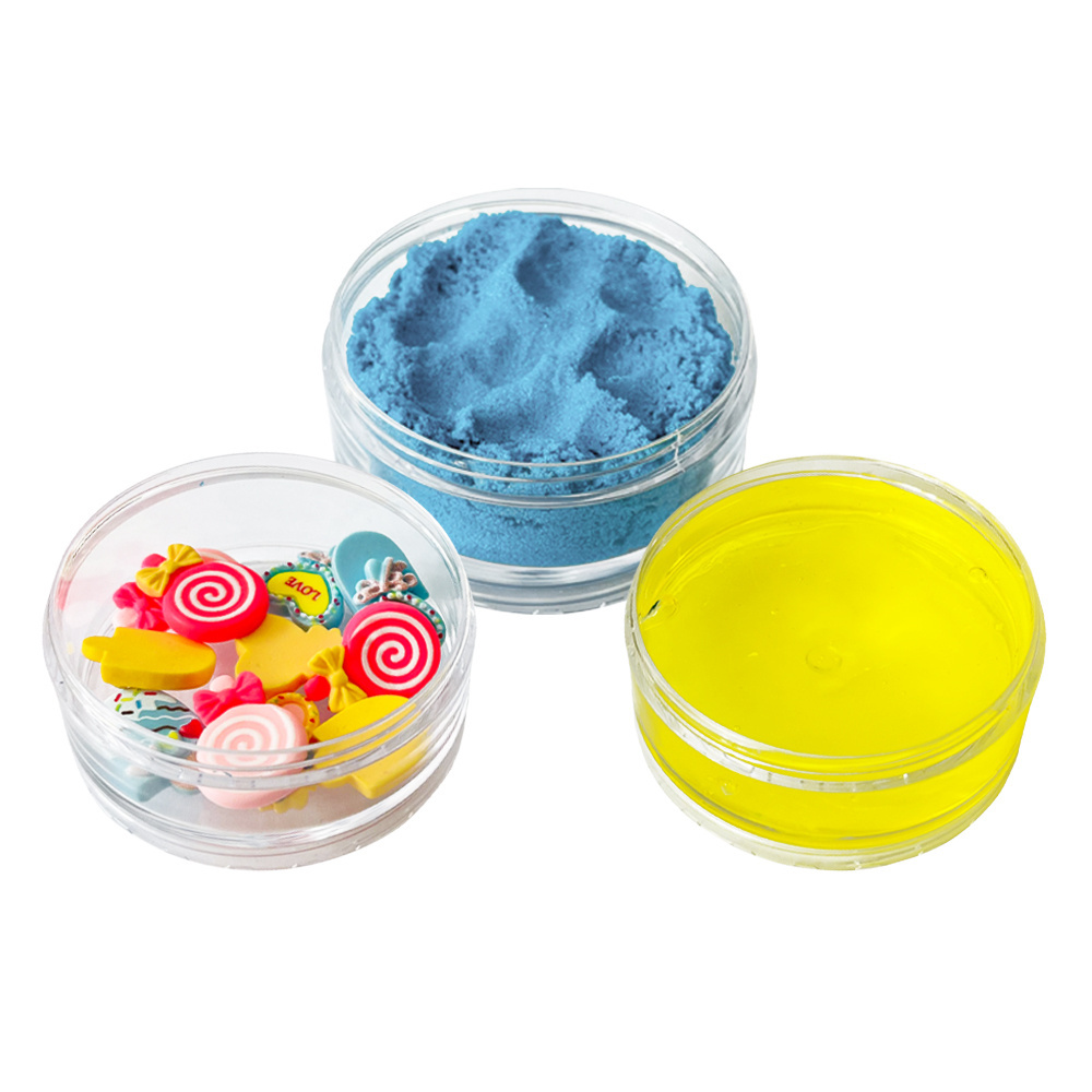 Blue With Yellow Butter Slime Kit Birthday Party Favors Slime Kit Diy Making Non Stick Super Soft Sludge Toy For Kids Boys Girls