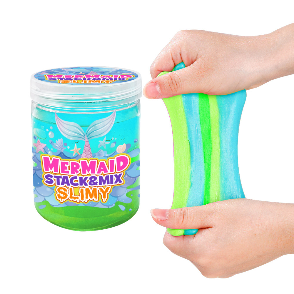 Crystal Slime Set For Kids For Girls 10-12 Yellow Green And Blue Stress Slime Kit Diy Toy