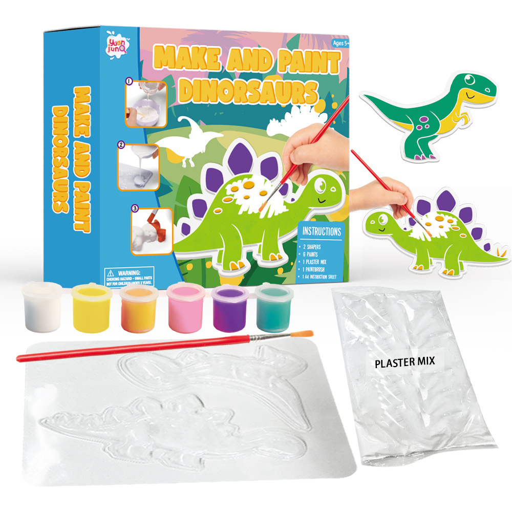 New Model Kids DIY Kits Gesso Plaster Gypsum Painting Set For Acrylic Oil Watercolor Art Painting