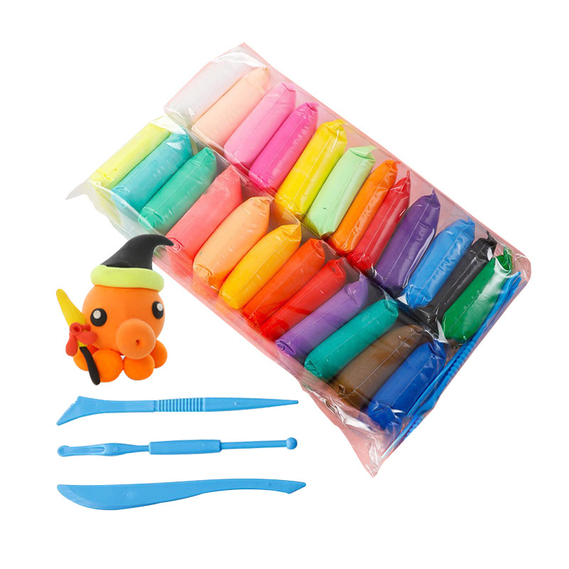 24 Color Clay Set Air Dry Foam Clay With Customized Colors Supplies