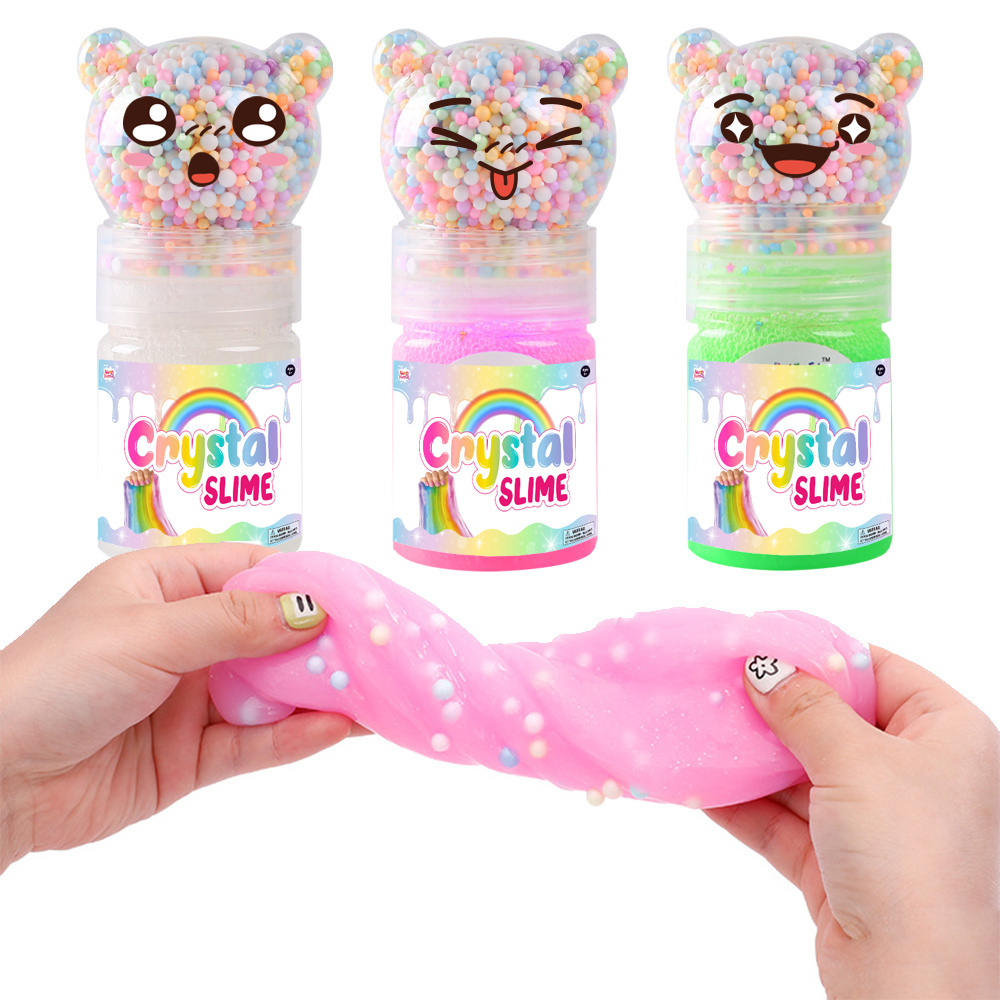 Kids Slime Containers Safe And Fluffy Stress Relief Slime For Kids Toy Kit For Girls