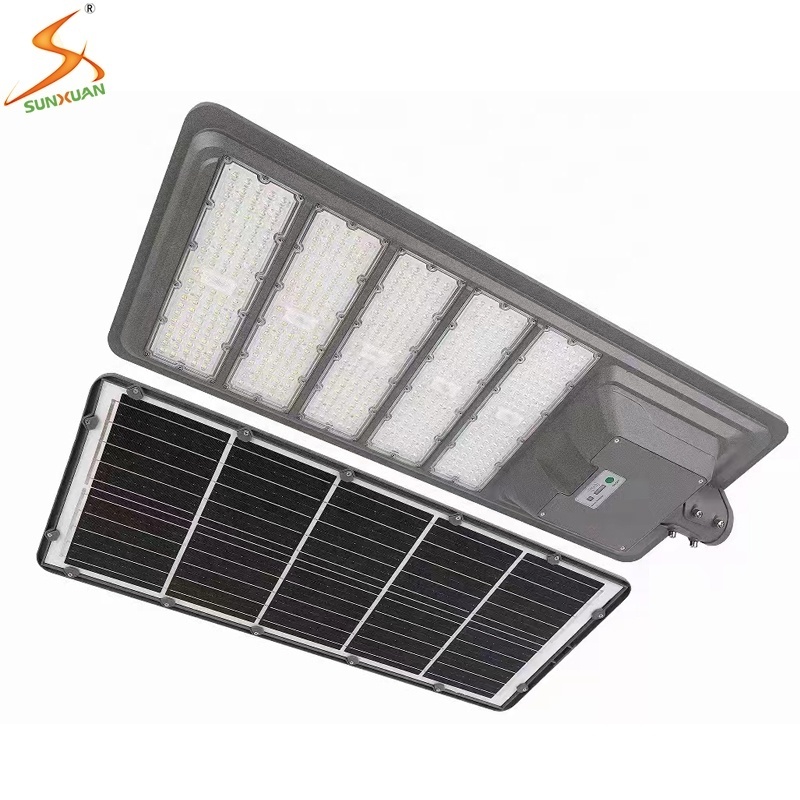 SUNXUAN hyper tough solar street light 5000 lumens 500W integrated solar lights outdoor