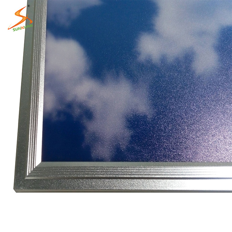 12w square led flat panel light for indoor ceiling embedded decorative 300x300mm led blue sky panel light