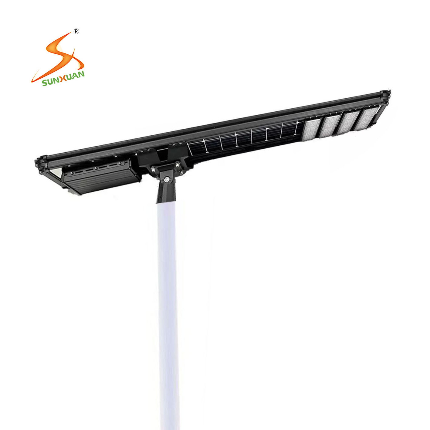 Garden Street Road Engineering Type Solar Led Street Light 9500lm Integrated All In One Solar Street Lamps 70W