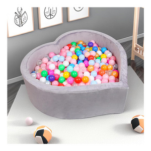 Wholesale Ocean Pool Large Baby Soft Foam Ball Pit Pool heart shape ball pit with slide