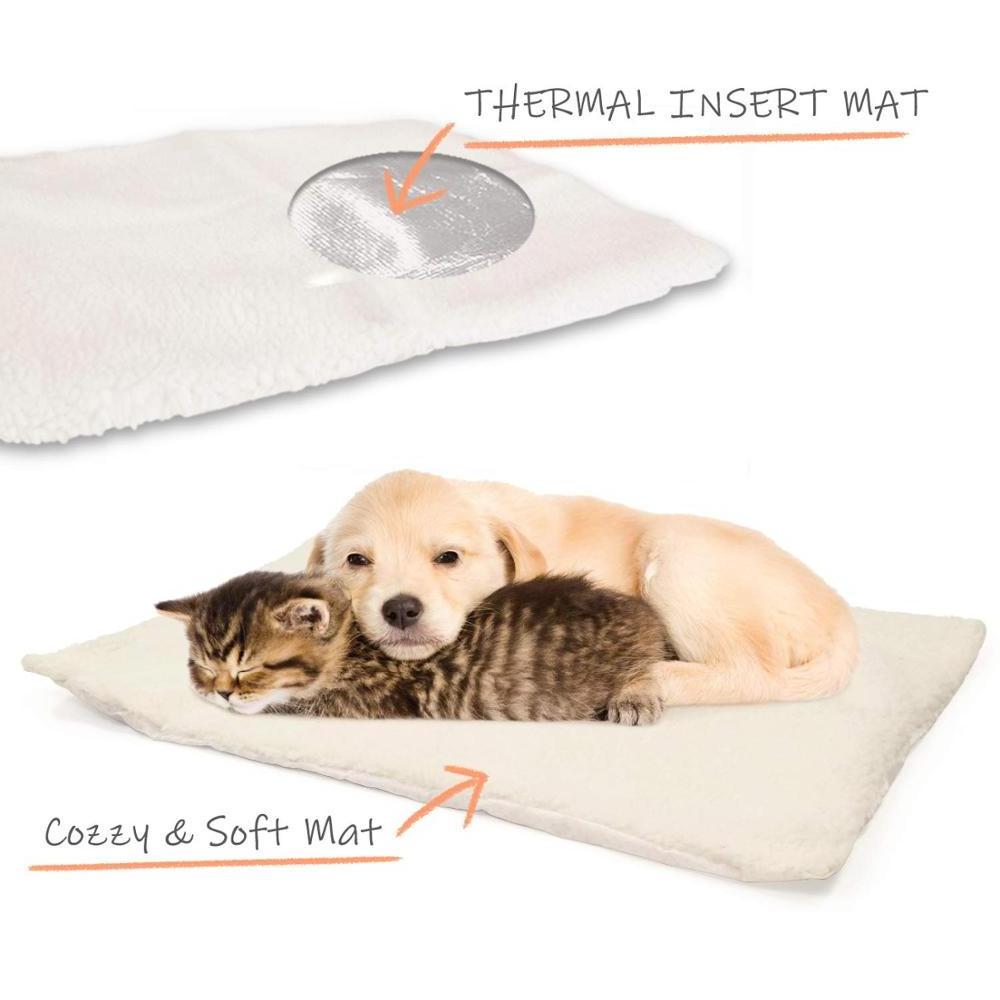 Self Heating Snooze Pad Pet Bed Mat for Pets Cats Dogs and Kittens