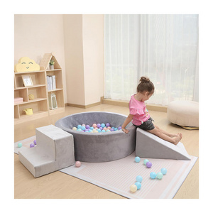 Indoor Outdoor Active Play Structure Ball Pool Climbing Block Soft Play Equipment for Babies Kids Children