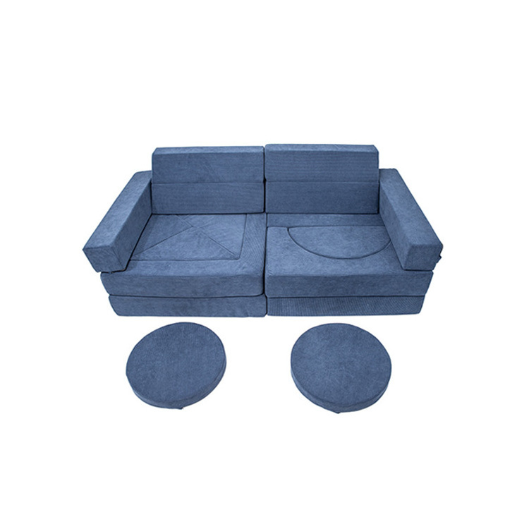 Low MQO kids furniture 15 piece soft play couch kids modular foam couch kids play couch