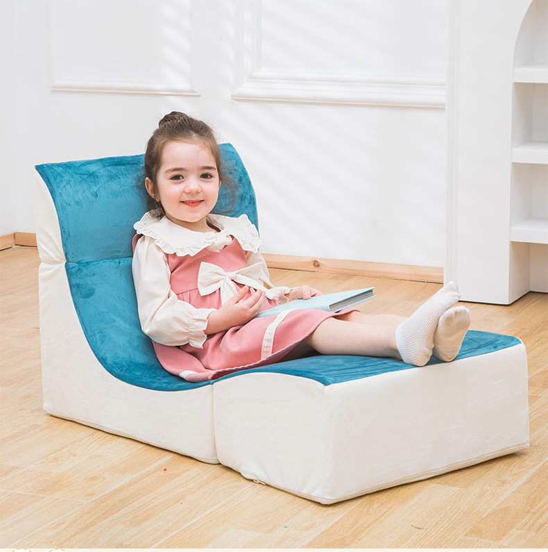 kids play sofa Flip Open Couch Mini Modern Recliner Foam Plush Kids Sofa Chair For Kids