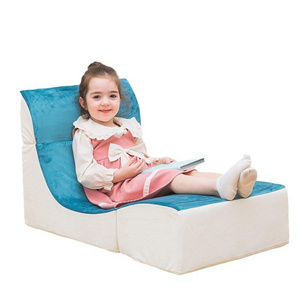 kids play sofa Flip Open Couch Mini Modern Recliner Foam Plush Kids Sofa Chair For Kids