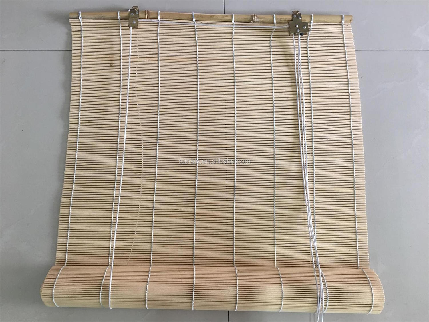 Pecan - Roll Up 100%Bamboo Matchstick Blinds