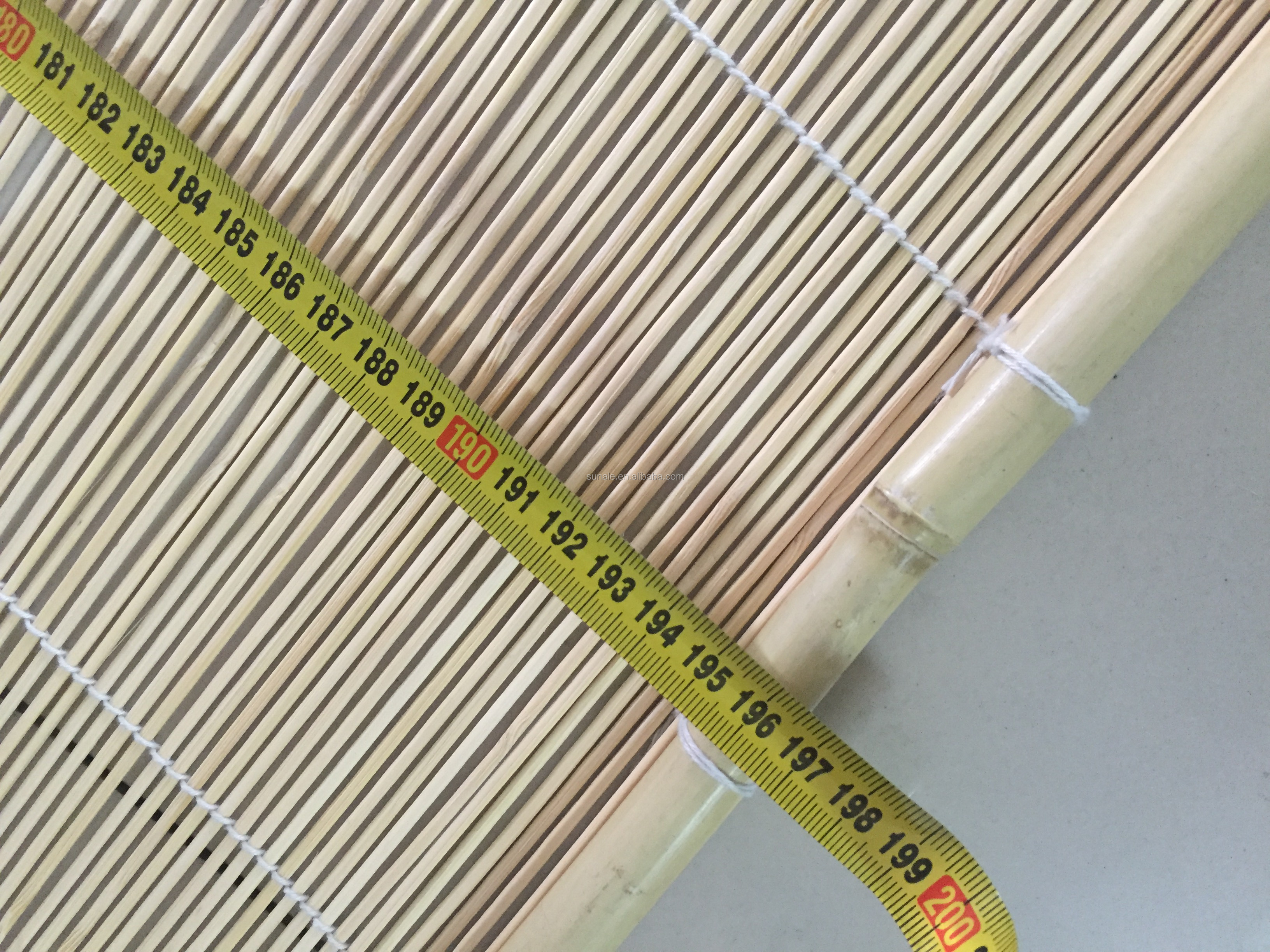 Pecan - Roll Up 100%Bamboo Matchstick Blinds