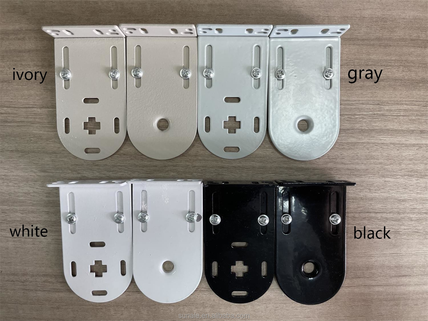 Metal bracket for roller blinds roll shade support