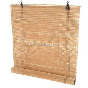 Pecan - Roll Up 100%Bamboo Matchstick Blinds