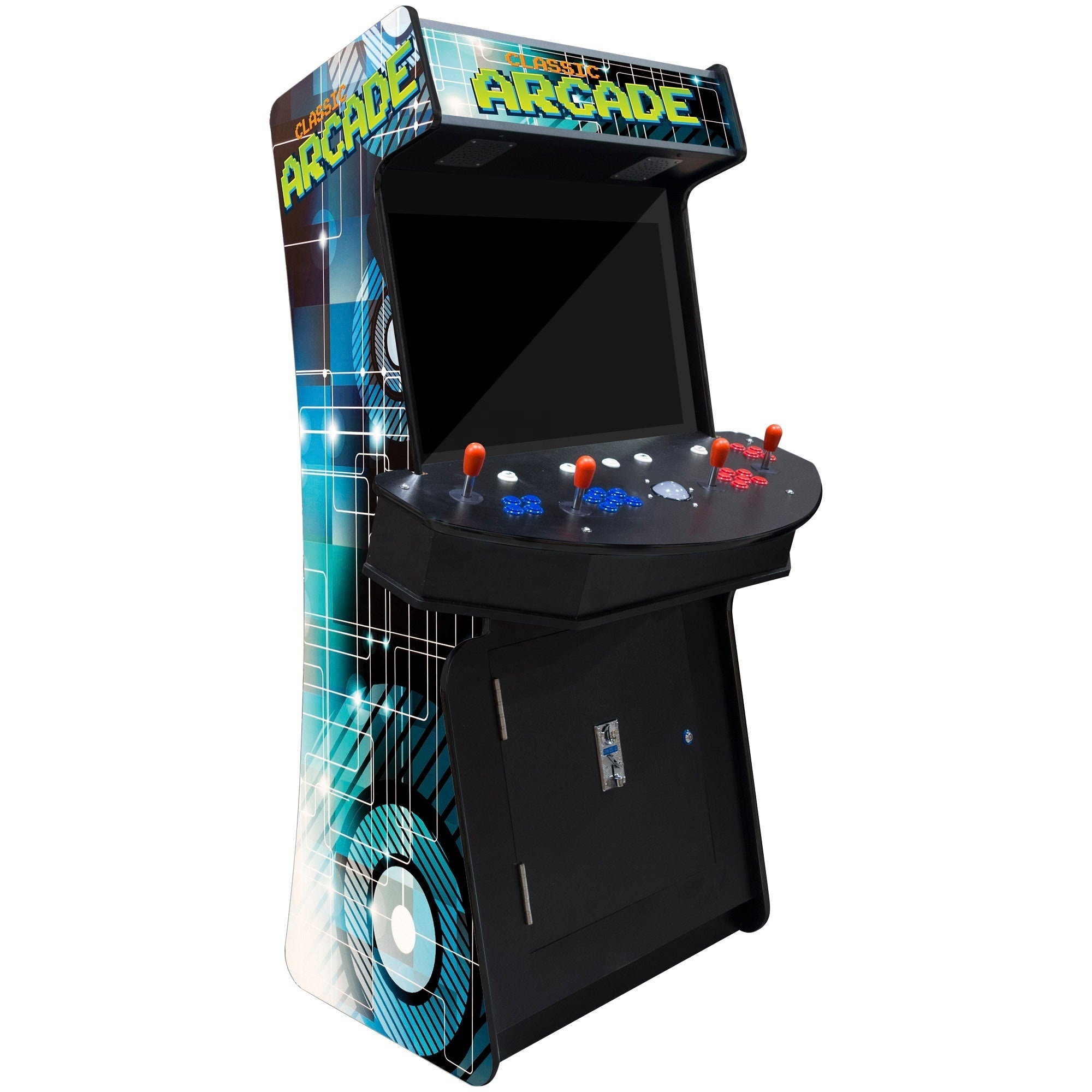 Wholesale 4  players stand up Slim arcade machines with 32'' screeb and 4000 games