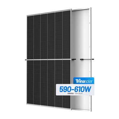 Trina Wholesale Price Solar Panels 590W 600W 610W Monocrystalline Silicon Bifacial Photovoltaic PV Modules