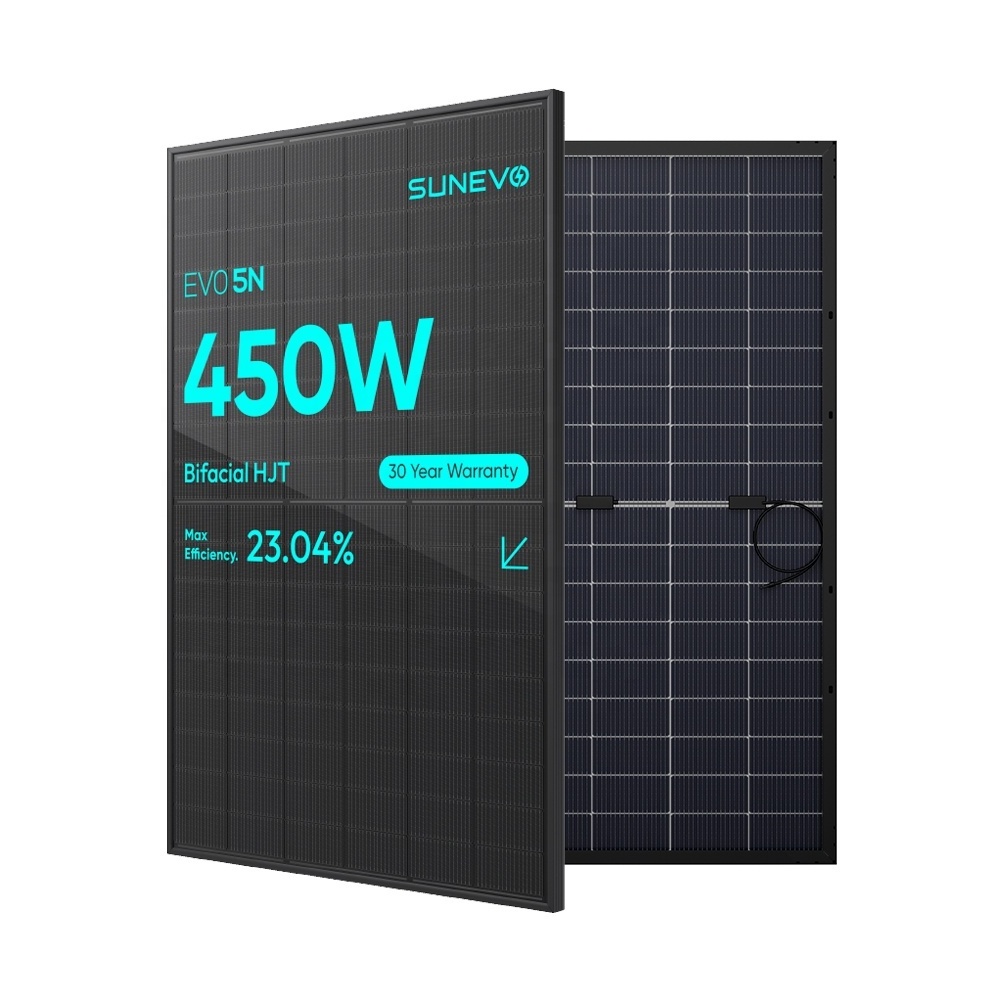 Germany Solar Power Panels 440W 450W 455W Bifacial Photovoltaic Solar Panel All Black Mono Module Price