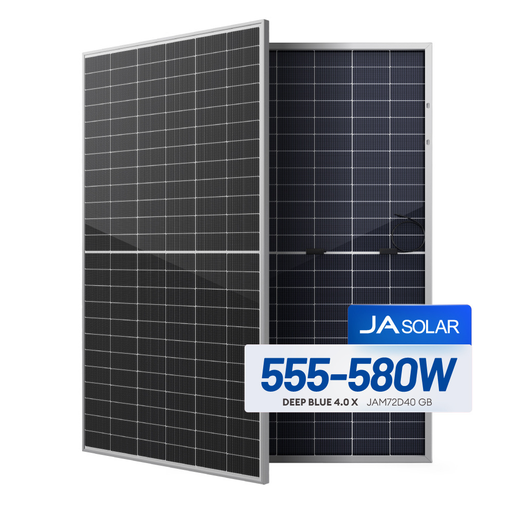 JA Germany Stock In Solar Pv Panels Wholesale 550W 560W 580W N Type Bifacial Mono Solar Energy Panels For Home Roof