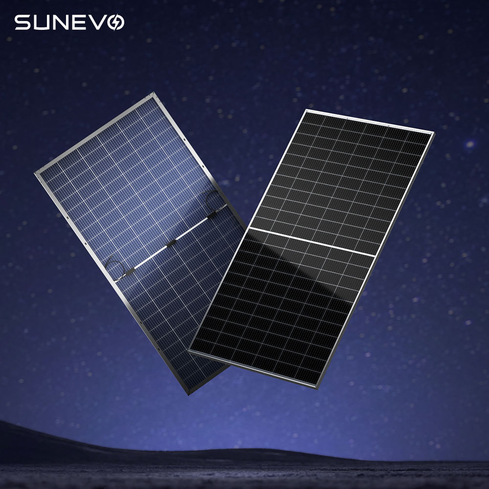 SunEvo House HJT Solar Panels 500W 530W 540W 550W 600W 700 Watt Monocrystalline Photovoltaic Solar Power Panels Wholesale Price