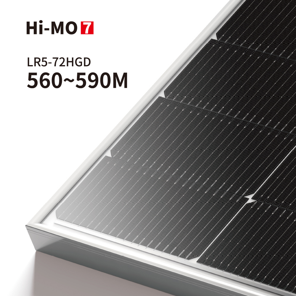 Longi Hi Mo 5 6 7 LR5-72HGD HPDC Bifacial Solar Panel 550W 570W 580W 585 Watt 600W Dual Glass Photovoltaic PV Module Jiangsu