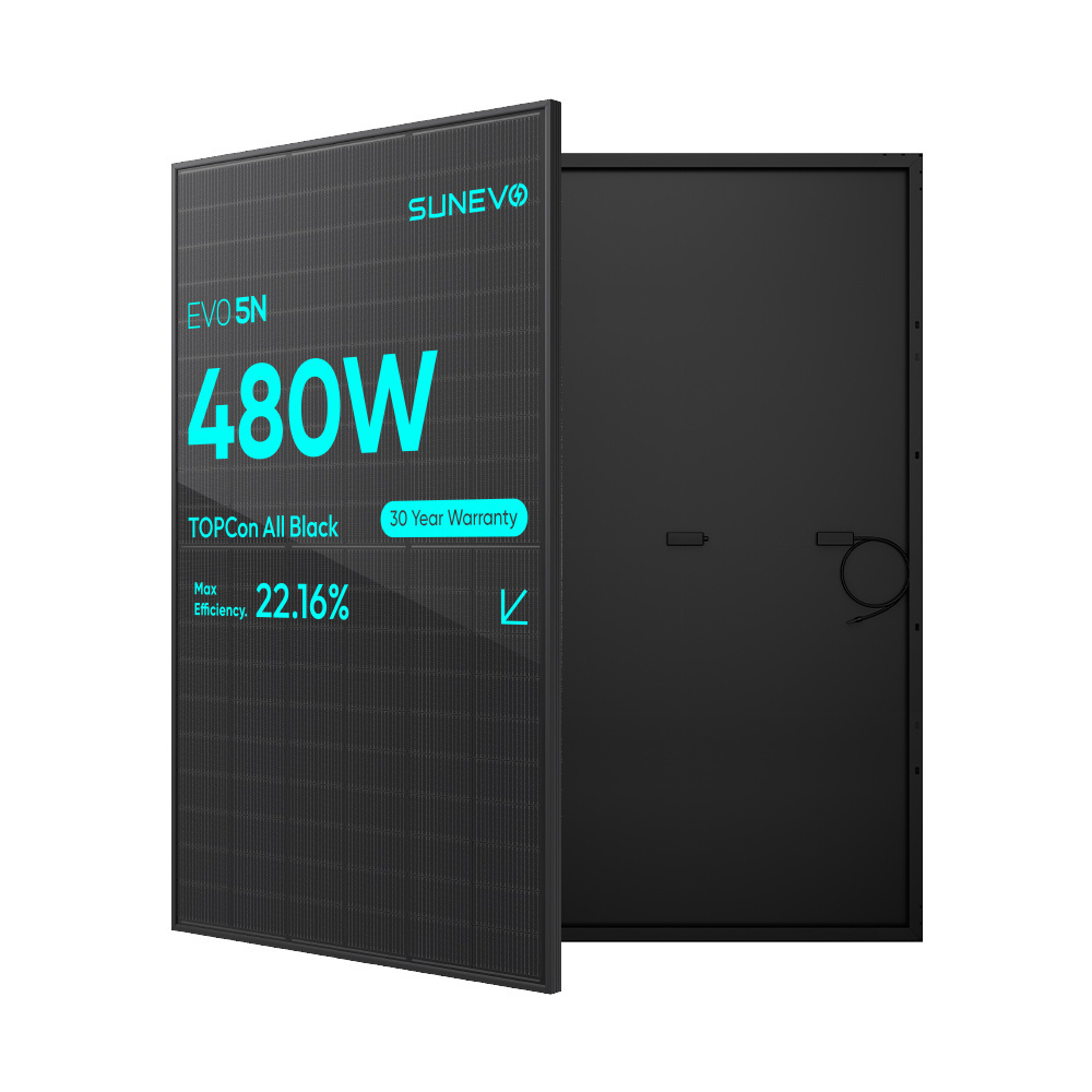 Sunevo Full Black Eu Stock Solar Panel 450W 460Watts 500Watts High Performance Home Decor Solar Panels