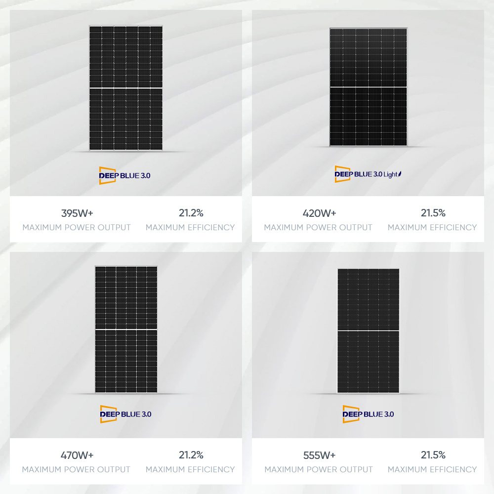 JA Solar Panels Mono Full Black 450W 500 Watt 540W 550W 560W Bifacial Pv Panel Solar Modules