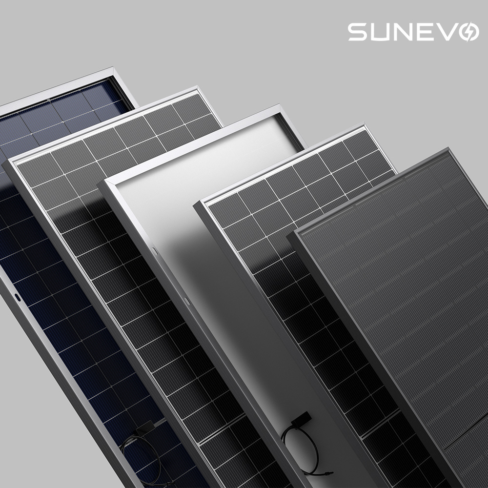 Sunevo Full Black Eu Stock Solar Panel 450W 460Watts 500Watts High Performance Home Decor Solar Panels