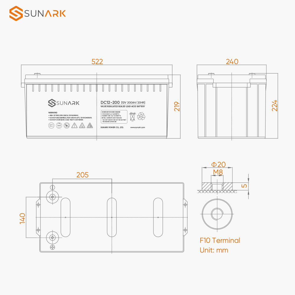 Leoch Free Maintenance Rechargeable Solar Battery 12V 100Ah 200Ah 200Amp Deep Cycle AGM Lead Acid Batteries For Home