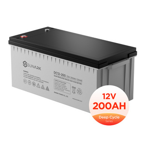 Leoch Free Maintenance Rechargeable Solar Battery 12V 100Ah 200Ah 200Amp Deep Cycle AGM Lead Acid Batteries For Home