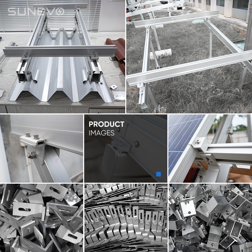 SunEvo Steel Ground Mounting Solar Energy Systems Pv Brackets Anchor Structures