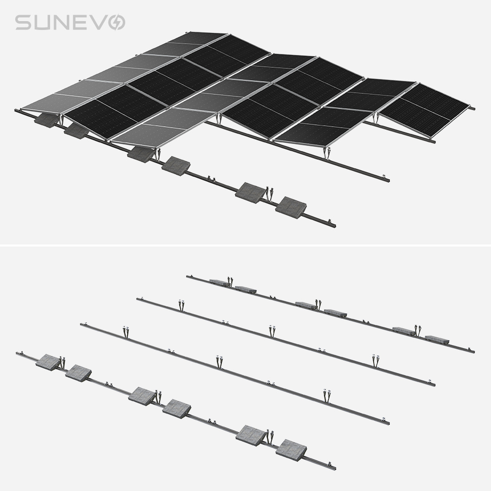 SunEvo Steel Ground Mounting Solar Energy Systems Pv Brackets Anchor Structures