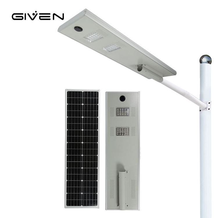 Surface Mounting Type Aluminum Commercial IP65 Waterproof 80Watt Integrated All In One Solar Led Street Light