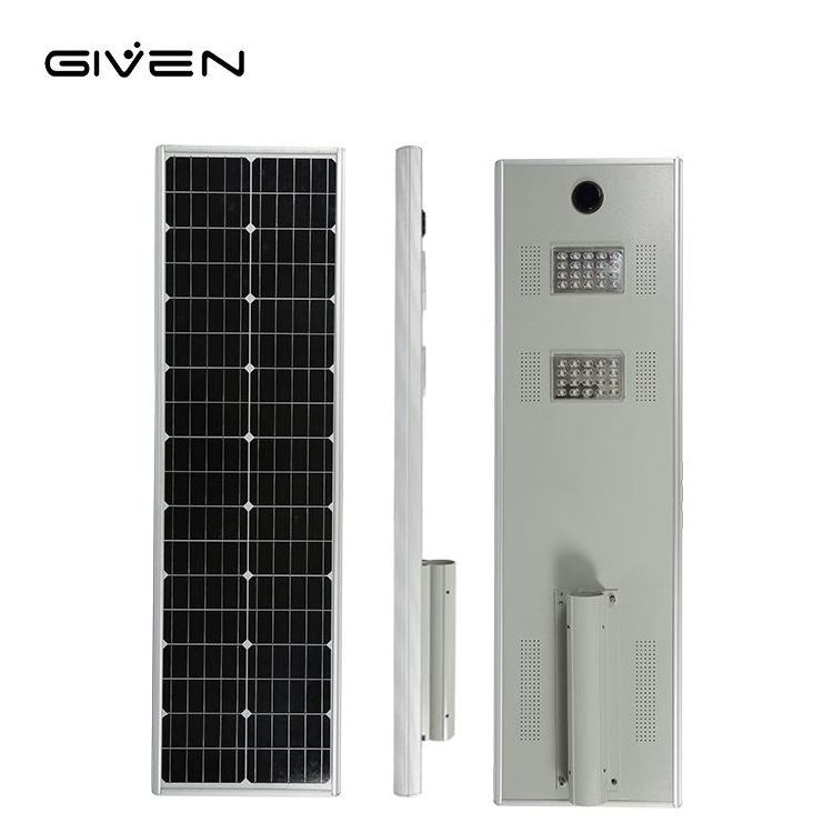 Surface Mounting Type Aluminum Commercial IP65 Waterproof 80Watt Integrated All In One Solar Led Street Light