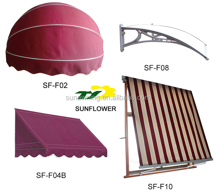 High quality and durable half round awning,balcony canopy