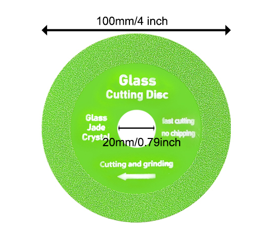 Glass Cutting Disc 4 inch Super Thin Diamond Tile Blade Cutting Wheel for Angle Grinder Suitable