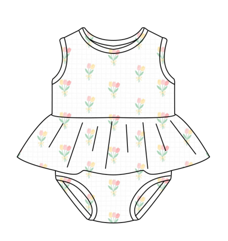 custom baby girls summer romper girls tutu sleeveless print bodysuits sweet baby rompers