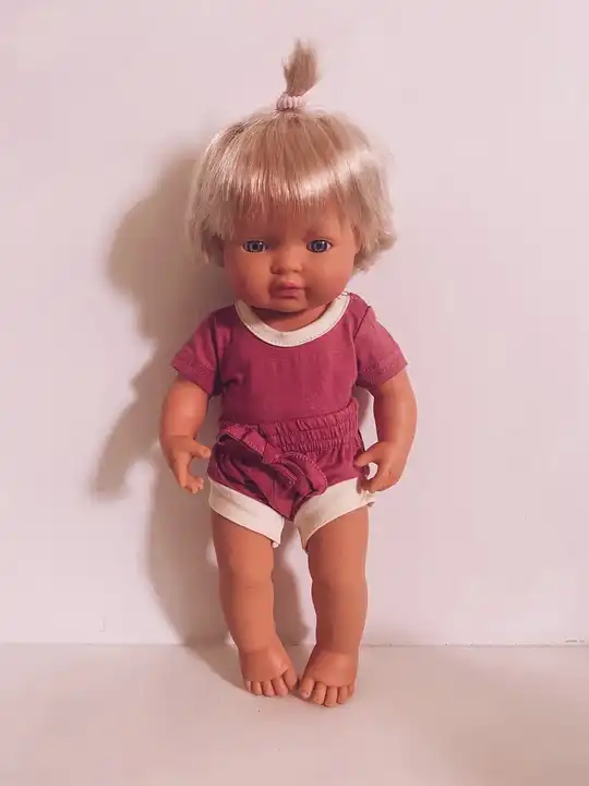 Custom  Ringer Cotton Dolls Two Pieces Set Short T shirts Shorts mini dolls summer clothes