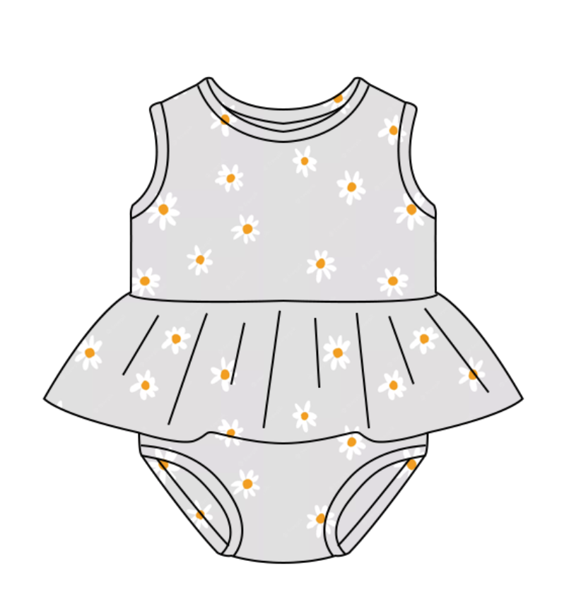 custom baby girls summer romper girls tutu sleeveless print bodysuits sweet baby rompers